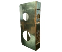 Don-Jo 154-CW PB Polished Brass Wrap-Around Plate