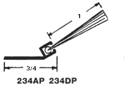 Dorbin 234DP 96" Dk. Brown - Pile Overhead Door Weatherstrip