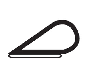 National Guard Products 2525C 20 Charcoal Silicone Bulb Self-Adhesive Gasketing 1/4" x 3/8" x 20 ft. Roll