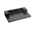 Rockwood 2601C Mounting Bracket (for Soffit Applied Hardware) - Black Prime Coat