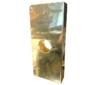 Don-Jo 12-CW PB Polished Brass Wrap-Around Plate 