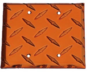 MCA 2BLK-O Double Blank Cover- Orange