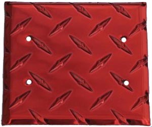 MCA 2BLK-R Double Blank Cover- Red