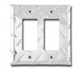 MCA 2GFI-SN Double GFI Cover- Natural Silver 