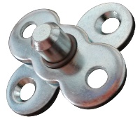 Bommer 7890-603 Pivot Assembly for use with Horizontal Spring Pivot-Steel Base-Zinc Plated