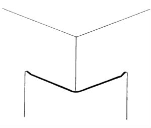 Burns 310B-48-606 Satin Clear Coated Brass Metal Corner Guard  - Blank - 3-1/2" x 3-1/2" x 48"