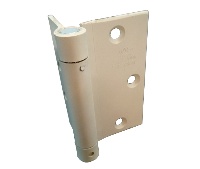 Hager 1253 4.5in US26D Satin Chrome Single Acting Spring Hinge-Half Surface-Standard Weight-Steel Base