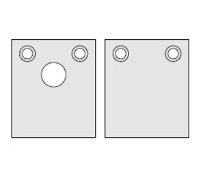 Zero 320ENDCAP End Cap Set for #320 Automatic Door Bottom