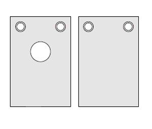 Zero 350ENDCAP End Cap Set for #350 Automatic Door Bottom