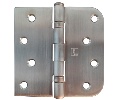 Hager BB1543 4x4in Square by 5/8in Radius Hinge-Full Mortise-Residential Weight-Ball Bearing-Stainless Steel Base