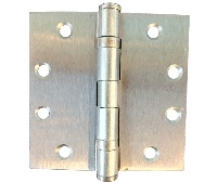 Ultra Hardware 35282 Box of 3 4.5x4.5in Hinge-Full Mortise-Standard Weight-Ball Bearing-Steel Base-Satin Chrome Finish