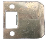 Don-Jo 9102 605 2" Extended Lip, Square Corner Full Lip 2-1/4" Strike - Bright Brass Finish