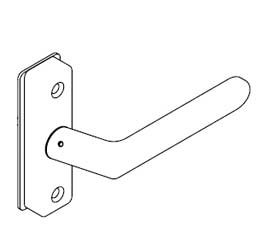 Adams Rite 4568 Eurostyle Deadlatch Handles 