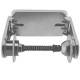 Bradley 5061 Adjustable Tension Spring Control Single Roll Toilet Tissue Dispenser - Bright Polished Stainless Steel