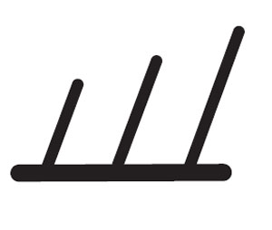 National Guard Products 5075CL 48" Clear TPE Triple Fin Self-Adhesive Seal - 1/2" x 3/8"