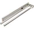 Hafele 510.54.221 Polished Chrome Aluminum 2 Rail Pull-Out Towel Holder - 1 Pc.