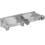 Bradley 5224 Tension Spring Control Dual Roll Toilet Tissue Dispenser - Chrome Plated Steel