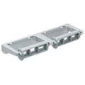 Bradley 5241 Rocking Control Dual Roll Toilet Tissue Dispenser - Cast Aluminum with Polystyrene Spindles