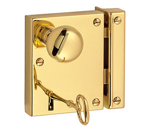 Baldwin 5600-033 RH Small Vertical Rim Lock - Passage