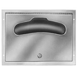 Bradley 582 Partition Mounted Seat Cover Dispenser - Satin Stainless Steel