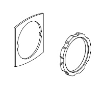 VON DUPRIN 371/3/4/5/6/7/8 109111 Cylinder Lock Nut & Washer