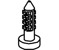 VON DUPRIN 360 090099 Pine Tree Clip Pkg/10