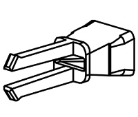 VON DUPRIN 360 050156 Tailpiece Guide Pkg/10