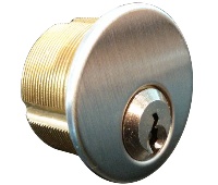 Kaba Ilco 7124LA1-26D-KD Mortise Cylinder with Lockwood 1004 Keyway - Satin Chrome