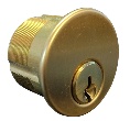 Kaba Ilco 7165SC2-10-KA2 Mortise Cylinder with Schlage C Keyway - Satin Bronze