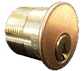 Kaba Ilco 7185SC1-10-KA2 Mortise Cylinder with Schlage C Keyway - Satin Bronze