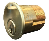 Kaba Ilco 7205SC1-03-MK10 Mortise Cylinder with Schlage C Keyway - Polished Brass