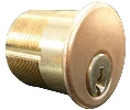 Kaba Ilco 7205SC1-10-KA2 Mortise Cylinder with Schlage C Keyway - Satin Bronze