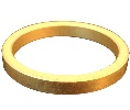 Kaba Ilco 861K-10-10 Aluminum Collar - Satin Bronze