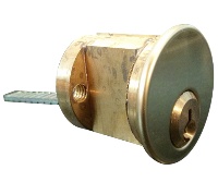 Kaba Ilco 7016AA8-03-KA2 6 Pin Rim Cylinder with Arrow Keyway - Polished Brass