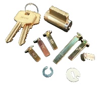 Kaba Ilco 15995UE-26D-KD Key-in-Knob/Deadbolt Cylinder with Lori 80 Keyway - Satin Chrome