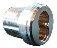 Kaba Ilco R28107-2-26D Thin Head Mortise IC Core Housing - Satin Chrome