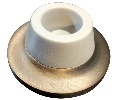 Rockwood 404-613 Satin Oxidized Oil Rubbed Bronze Concave Solid Cast Wall Stop