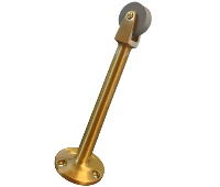 Rockwood 456L-612 Satin Clear Coated Bronze Straight Roller Stop