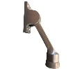 Rockwood 461-626 Satin Chrome Plated Brass Kick Down Door Stop