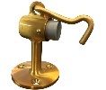 Rockwood 472-612 Satin Clear Coated Bronze Door Stops with Keeper
