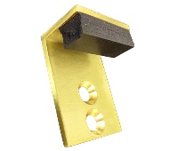 Rockwood 488-606 Satin Clear Coated Brass Door Stop