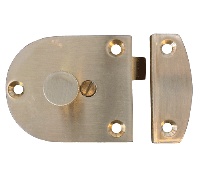 Rockwood 602-606 Secret Gate Latch - Satin Clear Coated Brass