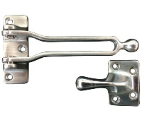 Rockwood 604-626 Door Guard - Satin Chrome Plated Brass