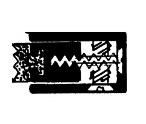 Dorbin 650AS Ano. Aluminum 36" Head & Jamb Weatherstrip with Santoprene Insert - 1"W x 35/64"H