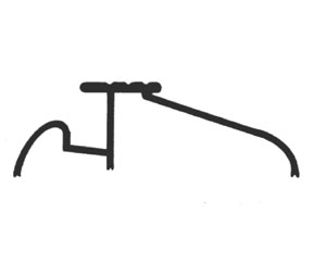 Dorbin 66B Mill Brass 28" Interlocking Threshold