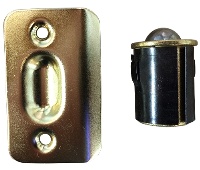 JVJ 90137 Polished Brass Finish 7/8" Drive In Ball Catch Bulk (250/Box), Composition Steel