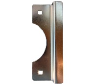 Don-Jo OSLP-207 CP 2-5/8" x 7" Short Latch Protector for Outswing Doors - Chrome Plated Finish