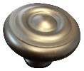 JVJ 34920 Oil Rubbed Bronze Finish 1 1/2" Georgian Knob, Composition Solid Brass
