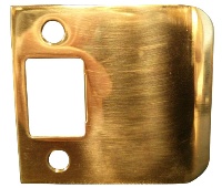 Deltana SPE250 Solid Brass Extended LIp Strike Plate