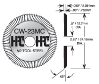 HPC-CW-23MC Standard Cutter for 9160MC & 9180MC